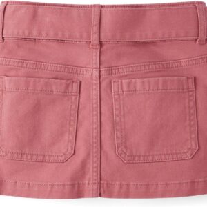 Girls Pink Paperbag Waist Utility Skirt with Tie Belt - Image 2