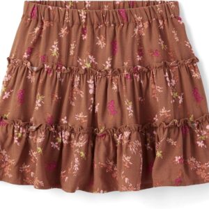 Girls Pink Paperbag Waist Utility Skirt with Tie Belt - Image 5