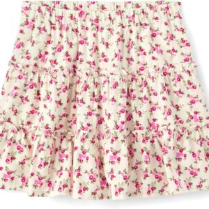 Girls Pink Paperbag Waist Utility Skirt with Tie Belt - Image 7